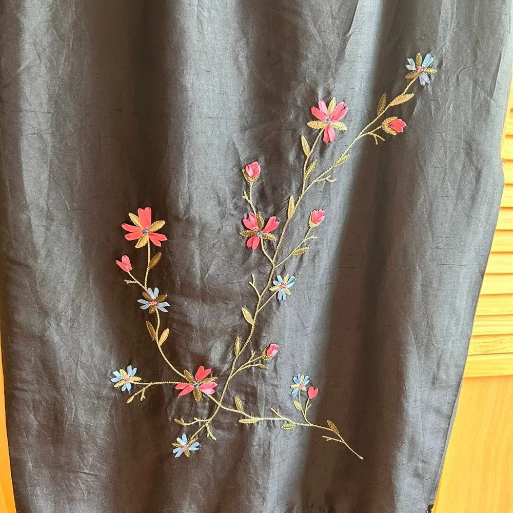 Liz Claiborne Floral Fringe Midi Skirt - Picture 2 of 2